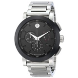 Movado Mens 0606792 Museum Sport Stainless Steel Watch with Black Dial