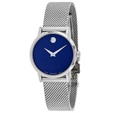 Movado Museum Classic Blue Mother of Pearl Dial Ladies Watch 0607425