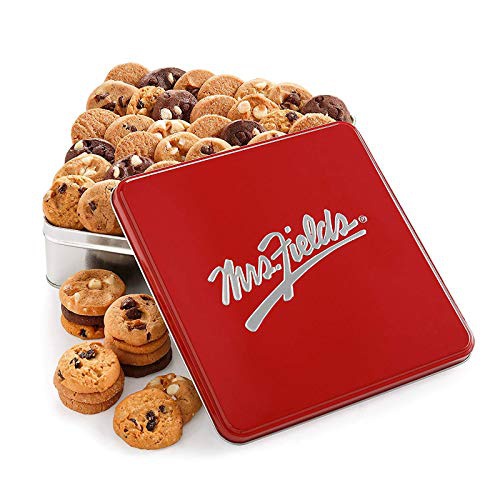 Mrs. Fields Cookies Mrs. Fields Classic Cookies Nibbler Tin, Pack of 60 chocolate chip 1 Count