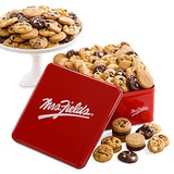 Mrs. Fields Cookies Classic 90 Nibbler Bites-Sized Cookie Tin - Includes 5 Different Flavors