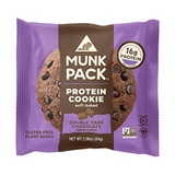 Munk Pack Protein Cookie, Double Dark Chocolate, 12 Pack, 16 Grams of Protein, Soft Baked, Pantry Friendly, Vegan, Gluten Free, Dairy Free, Soy Free