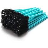 Myaokue-up 100pcs Mascara Wands Disposable Lash Brushes for Eyelash Extension Supplies Makeup Applicator Tool, Blue/Black