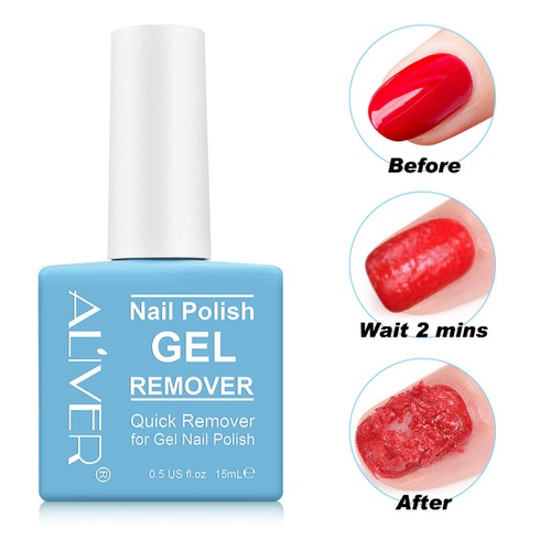  NIFEISHI Gel Nail Polish Remover, Easily & Quickly Removes Soak-Off Gel Polish, Dont Hurt Nails, Professional Non-Irritating Magic Nail Polish Remover-15m