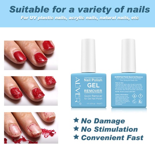  NIFEISHI Gel Nail Polish Remover, Easily & Quickly Removes Soak-Off Gel Polish, Dont Hurt Nails, Professional Non-Irritating Magic Nail Polish Remover-15m