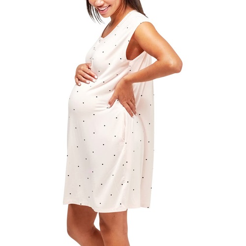  Nom Maternity Clementine Maternityu002FNursing Nightgown_DOTS