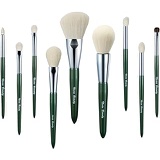N/R Makeup Brushes Professional Set 9Pcs for Foundation Bronzer Blending Powder Blush Eye Shadow,High End Cosmetic Brushes,shade, define, blend & smudge makeup to your desired style.
