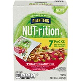 NUT-rition Heart Healthy Mix (7.5 oz Box, contains 7 individual pouches) - Variety Nut Mix with Peanuts, Almonds, Pistachios, Pecans, Walnuts & Sea Salt