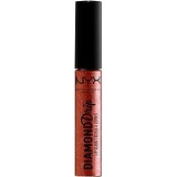 NYX PROFESSIONAL MAKEUP Diamond Drip Lip Gloss - Spark Of Magic, Sheer Orange Base With Pink Glitter Shift