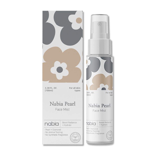 Nabia Hydrating Pearl Face Mist with Pearl extract, 3.38 Fl Oz