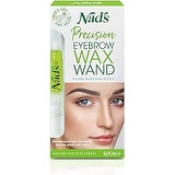 Nads Eyebrow Shaper Wax Kit Eyebrow Facial Hair Removal Delicate Areas Cotton Strips, Cleansing Wipes