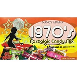 Nancy Adams 1970s Retro Candy Gift Box-Decade Box Gift Basket - Classic 70s Candy, net Wt. 8.75 oz.(248g)