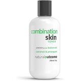 Combination Skin Balancing Face Toner Alcohol Free Witch Hazel Facial Astringent w/ Hydrating Aloe Vera, Coconut & Pineapple by Natural Outcome Skin Care - 8 oz