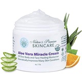 Nature's Premium Skin Care Natural and Organic Face Moisturizer Cream - 100% Organic Aloe Vera - Face Cream for Women - Aloe Vera Cream for Sensitive and Dry Skin - Anti Aging Face Moisturizer for Wom