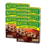 Nature Valley Granola Bars, Sweet and Salty Nut, Dark Chocolate Peanut & Almond, 6 Bars, (Pack of 6)