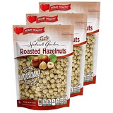 Natures Garden Roasted Hazelnuts - Natural & Functional Snacks |Heart-Natural| Delicious & Tasty Flavor - Premium Quality - 26 Oz. (Pack of 3)