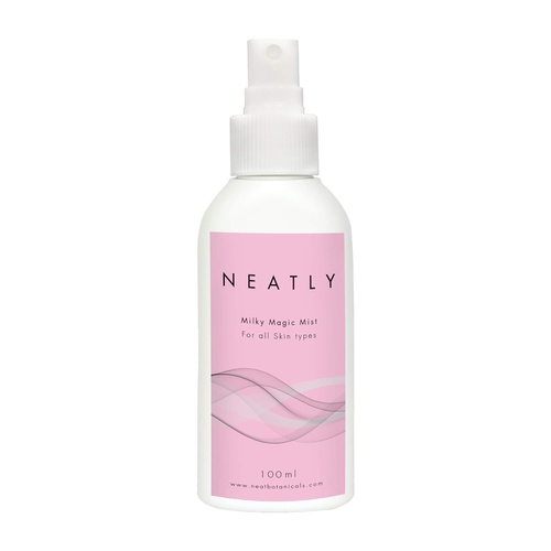  Milky Magic Mist by NEATLY | 100 ml | Rich in Rice extract, Rosewater, Aloe Vera & Witch hazel | Skin brightening toner that reduces Redness, Acne and skin dryness | For all skin t
