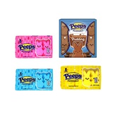 Needzo Easter Peeps Marshmallow Variety Pack Including Classic Bunny Shaped Pink, Blue, and Yellow and Chocolate Pudding Flavor Candy for Easter Baskets, Pack of 4