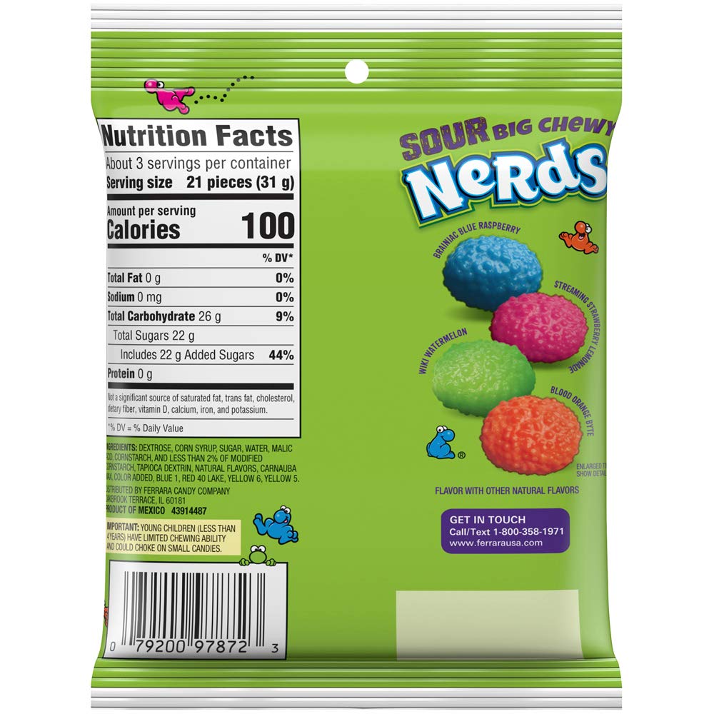  Nerds Big Chewy Sour Candy, 3.5 Ounces (Pack of 12)