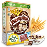NESTLE KOKO KRUNCH DUO Breakfast Cereal - Healthy Whole Grain Choco Crunch with White Chocolate & Chocolate Curl - This Wheat Coco Cereal Has MORE Fiber & LESS Sugar - Imported fro