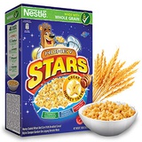 NESTLE Honey Stars Breakfast Cereal - Healthy Whole Grain Honey Taste Cereals - Source of Fiber, Iron, Calcium, Vitamins & Minerals - Imported from Malaysia, 300g