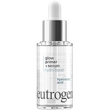 Neutrogena Hydro Boost Glow Booster Primer & Serum, Hydrating & Moisturizing Face Serum-to-Primer Hybrid, Infused with Purified Hyaluronic Acid & Designed to Instantly Hydrate, 1.0