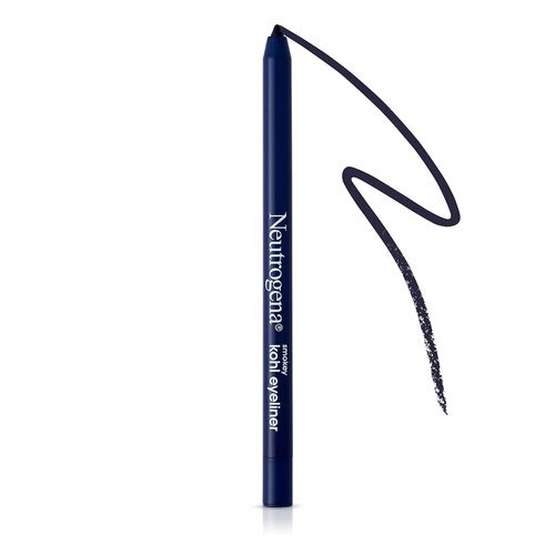  Neutrogena Smokey Kohl Eyeliner with Antioxidant Vitamin E, Water-Resistant & Smooth-Gliding Eyeliner Makeup, Deep Navy, 0.014 oz