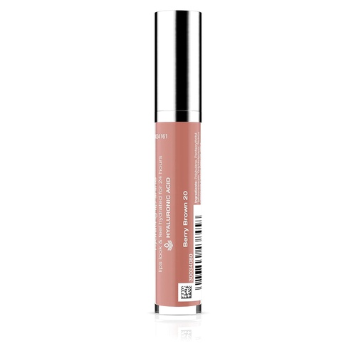  Neutrogena Hydro Boost Moisturizing Lip Gloss, Hydrating Non-Stick and Non-Drying Luminous Tinted Lip Shine with Hyaluronic Acid to Soften and Condition Lips, 20 Berry Brown, 0.10