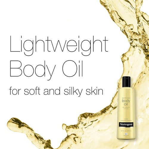  Neutrogena Lightweight Body Oil for Dry Skin, Sheer Body Moisturizer in Light Sesame Formula, 16 fl. oz