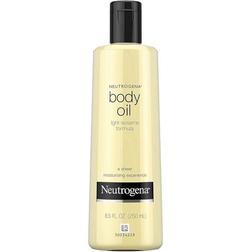  Neutrogena Lightweight Body Oil for Dry Skin, Sheer Moisturizer in Light Sesame Formula, 8.5 fl. oz