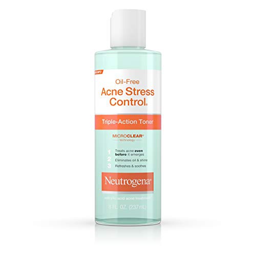  Neutrogena Oil-Free Acne Stress Control Triple-Action Toner, 8 Fl. Oz
