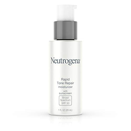  Neutrogena Rapid Tone Repair Face Moisturizer with Retinol SA, Vitamin C, Hyaluronic Acid and SPF 30 Sunscreen, Tone-Evening & Brightening Retinol Facial Moisturizer Cream, 1 fl. o