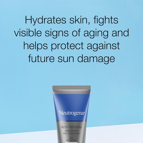  Neutrogena Ageless Intensives Anti-Wrinkle Retinol Cream, Daily Wrinkle Moisturizer with SPF 20 Sunscreen, Retinol and Hyaluronic Acid 1.4 oz