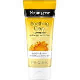 Neutrogena Soothing Clear Gel Facial Moisturizer with Calming Turmeric, Hydrating Oil-Free Face Cream for Acne Prone Skin, Paraben-Free, Not Tested on Animals, 3 fl. oz