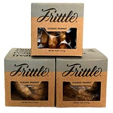 Newfangled Confections Classic Peanut Frittle Box Set (3-pack, 4 oz each). Bite Size Peanut Brittle/Peanut Butter Fudge Candy. Taste The Hand-Crafted Unique Blend of Peanut Butter Fudge & Peanut Britt