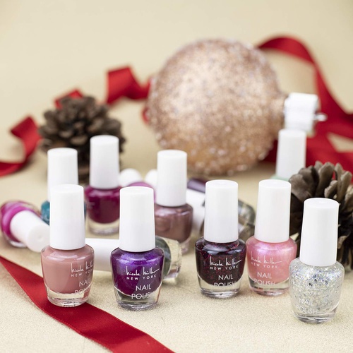  Nicole Miller New York Nicole Miller Mini Nail Polish Set / Floral Collection /15 Metallic and Trendy Colors