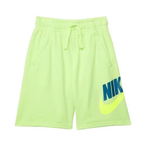나이키 Nike Kids Sportswear Club + HBR Fleece Shorts (Big Kids)