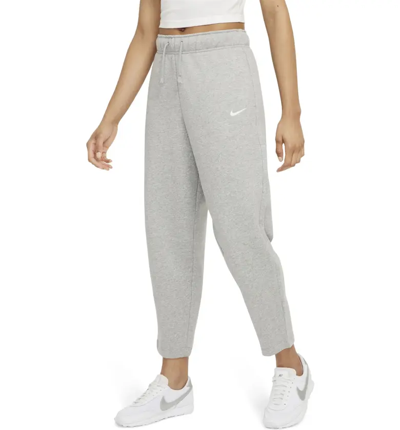 나이키 Nike Sportswear Essentials Curve Ankle Pants_DK GREY HEATHER/ WHITE