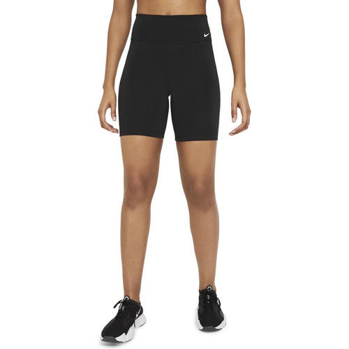 나이키 Nike One Mid-Rise Bike Shorts_BLACK/ WHITE