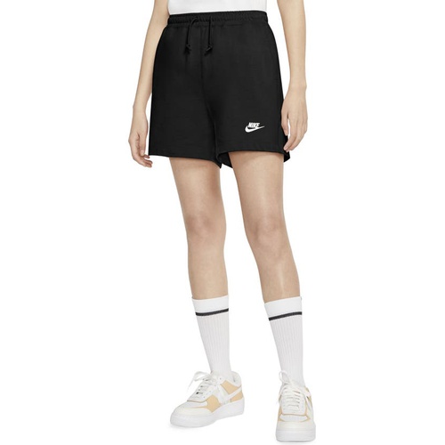 나이키 Nike Sportswear Jersey Shorts_BLACK/ WHITE