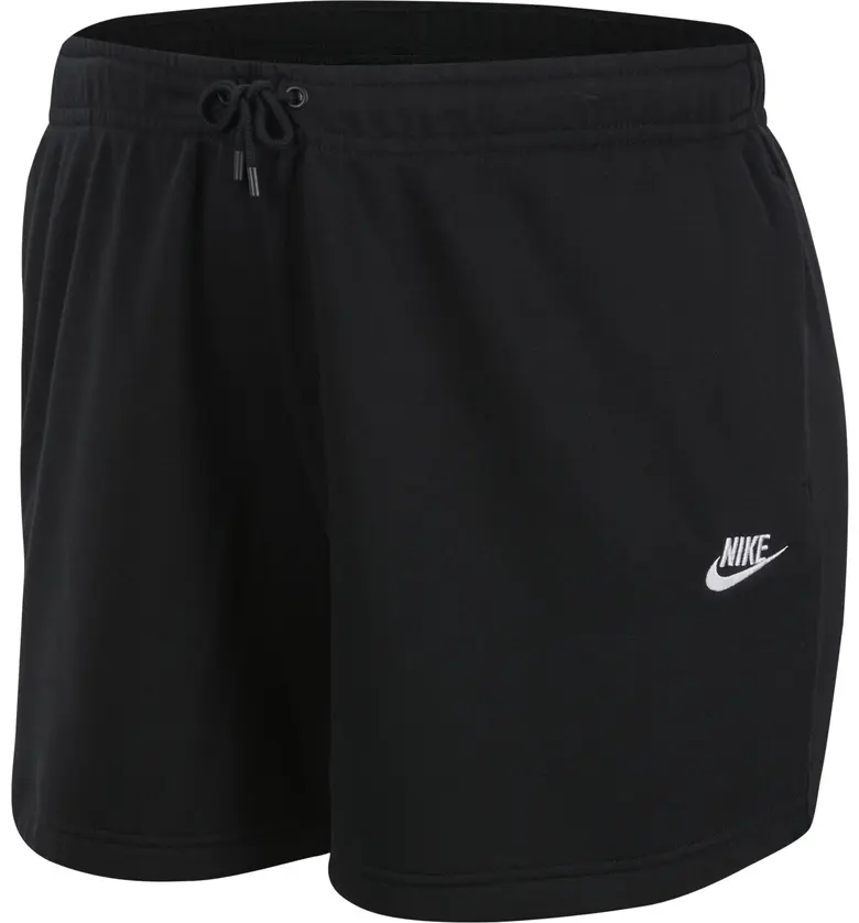 나이키 Nike Sportswear French Terry Shorts_BLACK/ WHITE