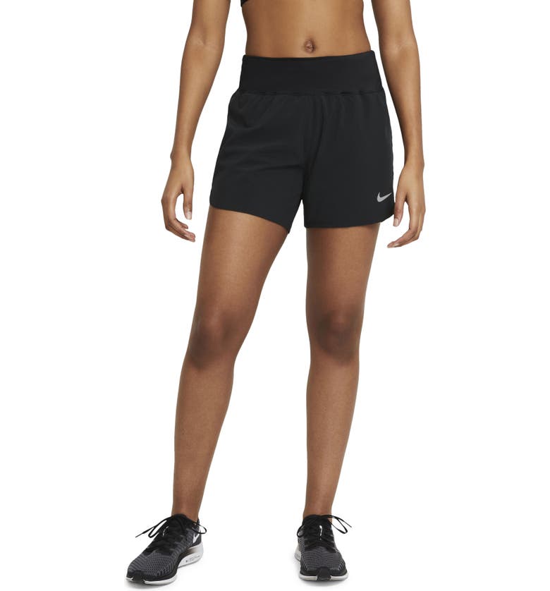 나이키 Nike Eclipse Running Shorts_BLACK/ REFLECTIVE SILVER