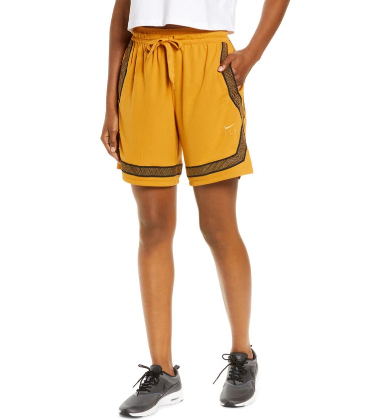 나이키 Nike Dri-FIT Swoosh Fly Basketball Shorts_CHUTNY/ FLGOLD