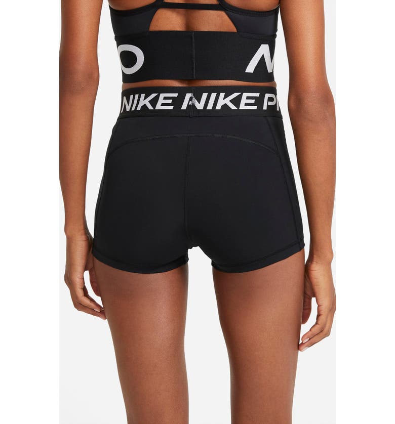 나이키 Nike Pro 3-Inch Shorts_BLACK/ WHITE