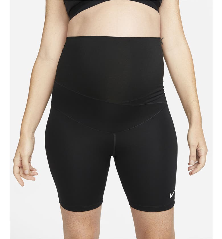 나이키 Nike Maternity Dri-FIT Performance Bike Shorts_BLACK/ WHITE