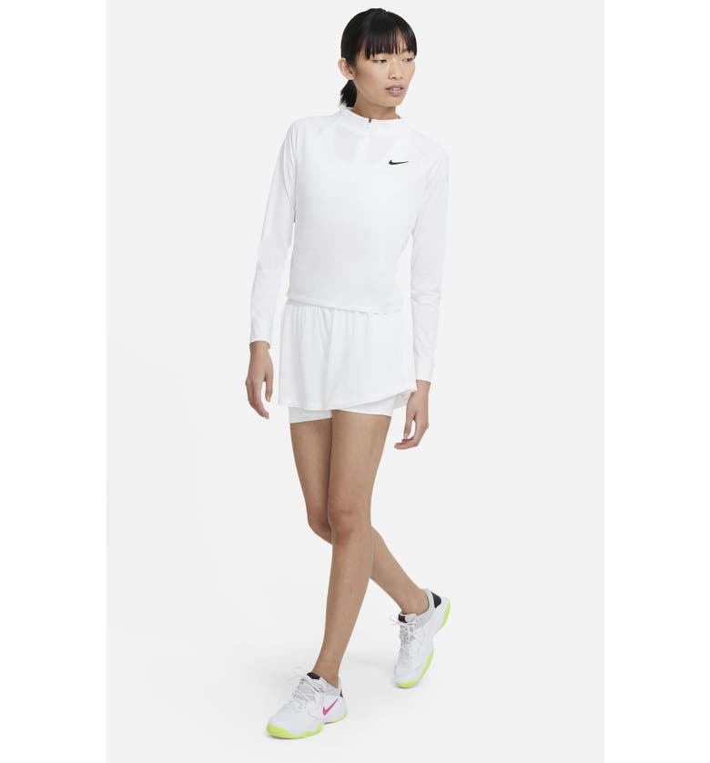 나이키 Nike NikeCourt Advantage Tennis Shorts_WHITE/ WHITE/ WHITE/ BLACK