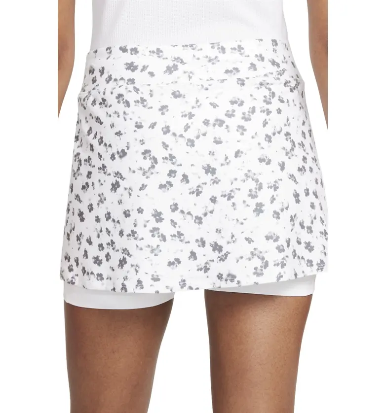 나이키 Nike NikeCourt Dri-FIT Victory Print Tennis Skirt_WHITE/ WHITE/ BLACK