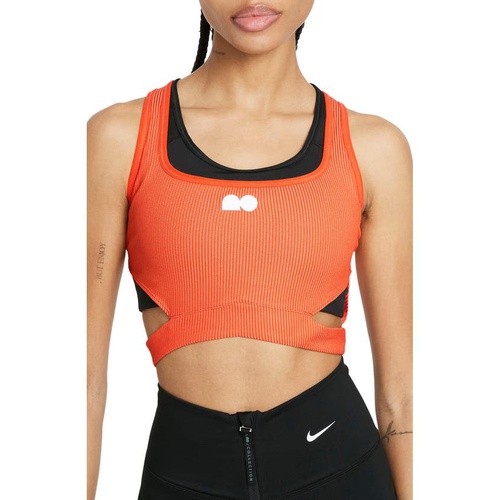 나이키 Nike Naomi Osaka Crop Top_ORANGE FROST/ ORANGE/ WHITE