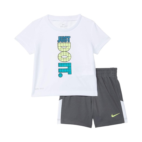 나이키 Nike Kids Just Do It Graphic T-Shirt and Shorts Two-Piece Set (Toddler)