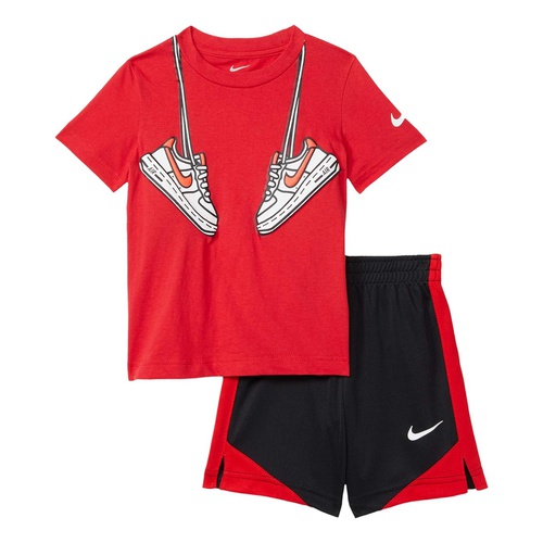 나이키 Nike Kids Sport Footwear Graphic T-Shirt and Shorts Two-Piece Set (Toddler)