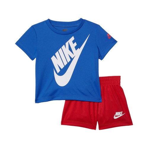 나이키 Nike Kids Short Sleeve Logo Graphic T-Shirt & Shorts Two-Piece Set (Toddler)